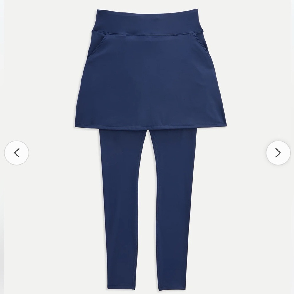 Renwick navy blue skirted legging LARGE